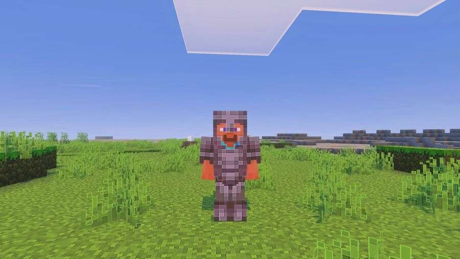 Игрок в Незеритовой броне