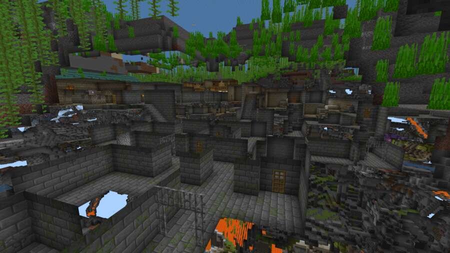 Вид на подземную крепость сверху 3