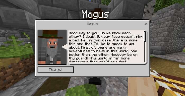 Деревенский житель в виде старого мага