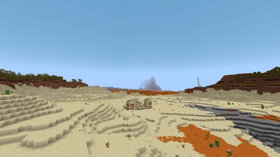 Вид на пустынный храм сверху