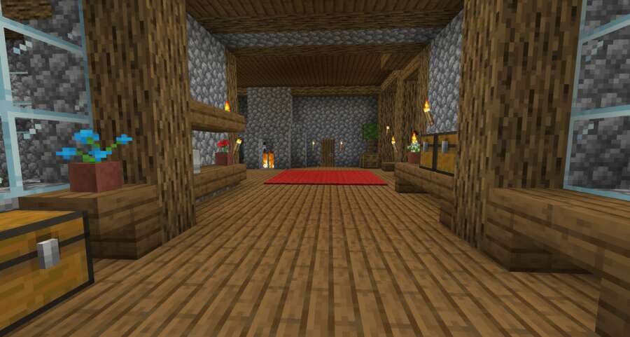 Каменная база вид внутри