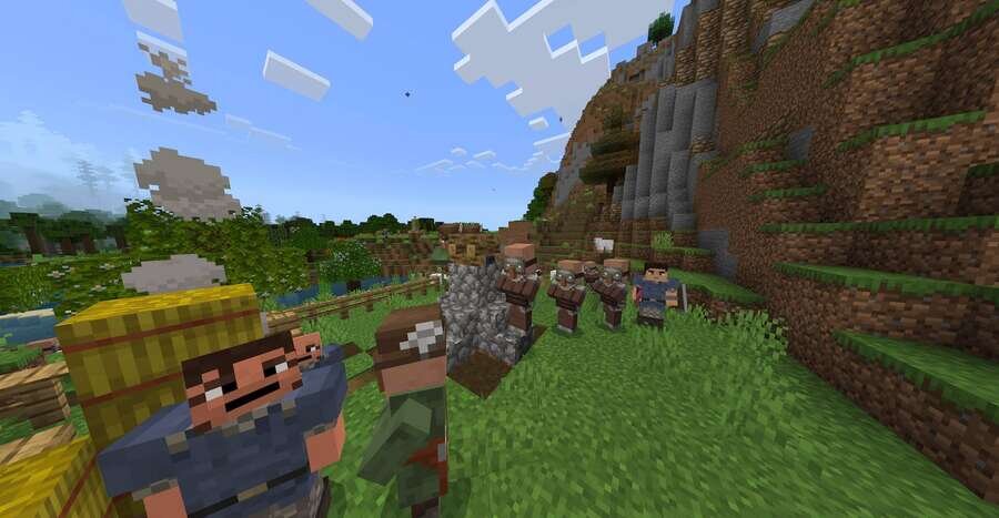 Работающие деревенские мобы