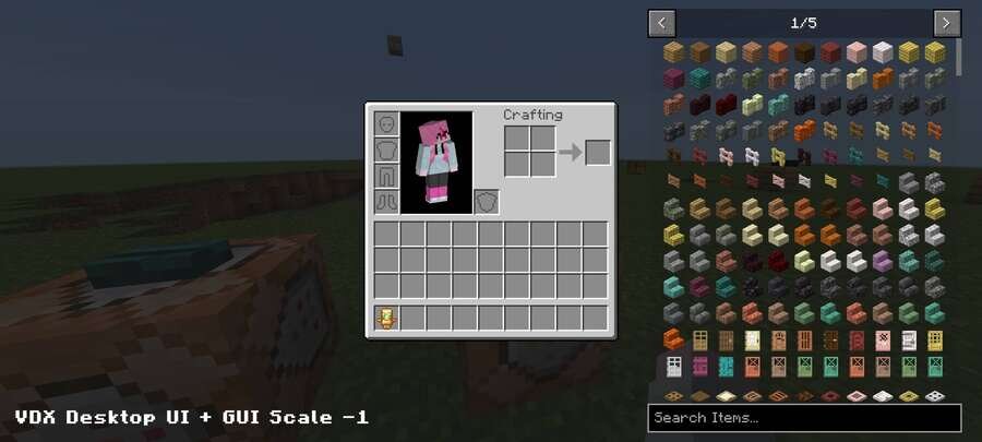 Меню в прозрачном стиле