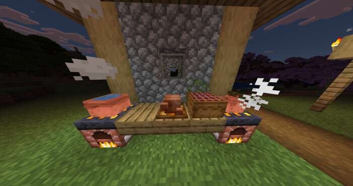 Приготовление пищи и заготовка материалов