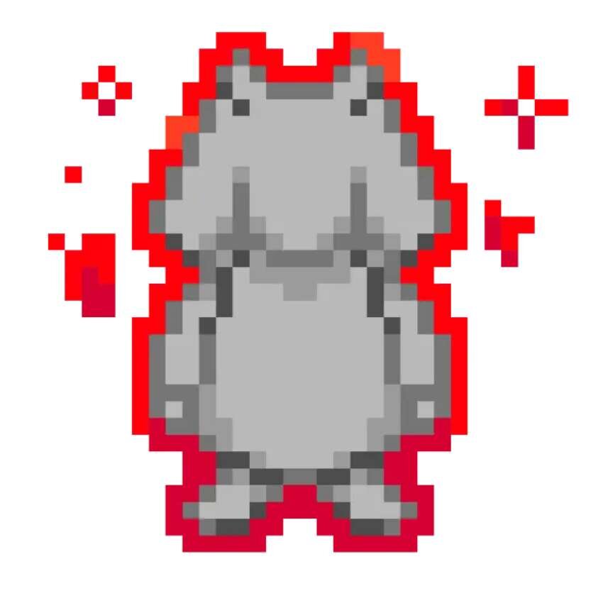 Красный контур