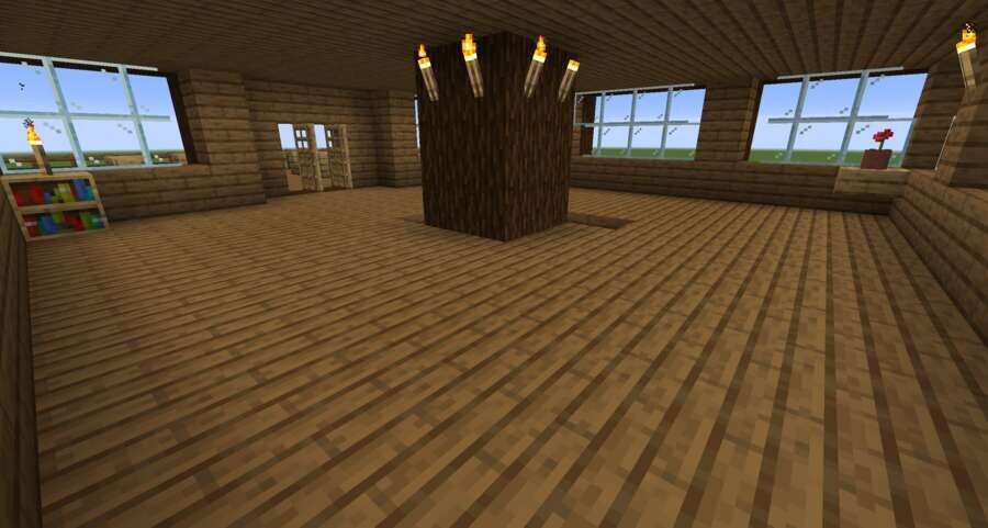 Деревянное жилище вид внутри 3