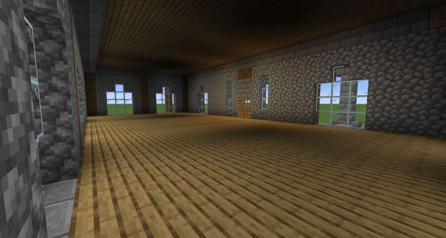 Большой, средневековый особняк вид внутри