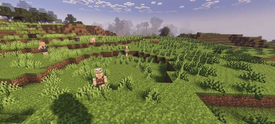 Деревенские жители на равнине