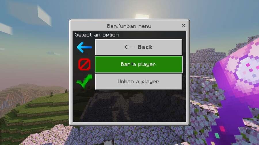 Система банов в игре