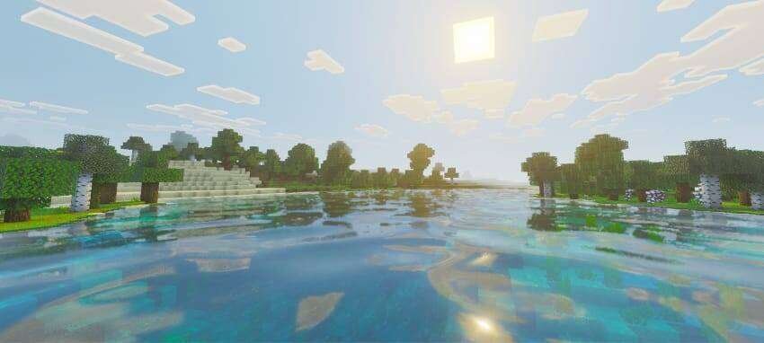 Полдень над озером