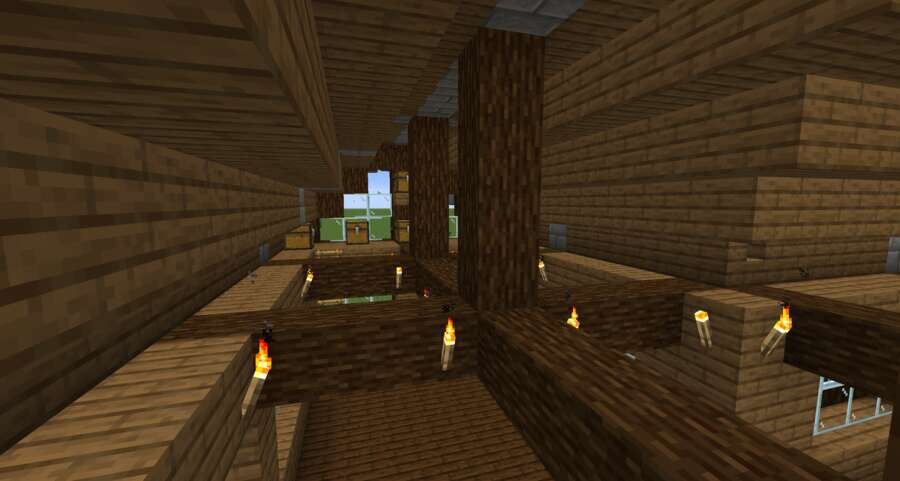 Дом на воде вид внутри 3