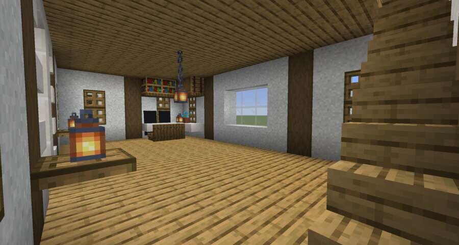 Белые домики вид внутри 2