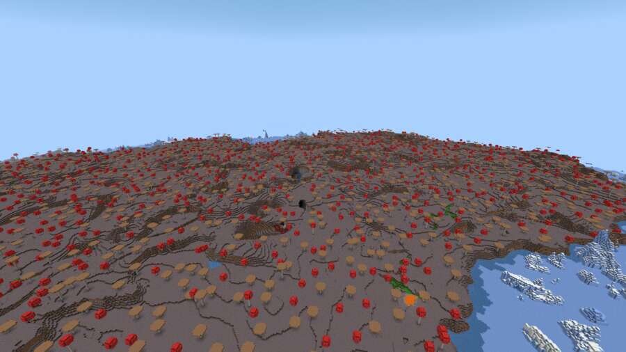 Как выглядит грибной биом сверху 2