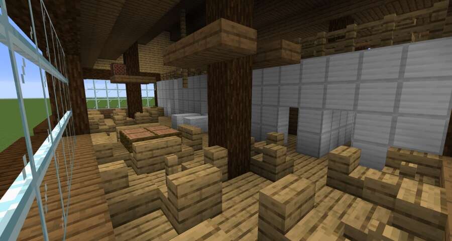 Красти краб вид внутри