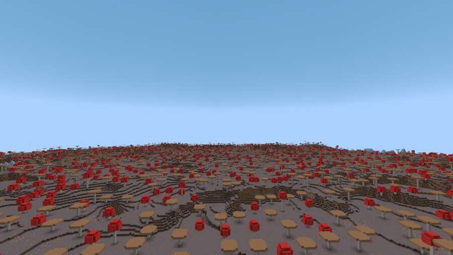 Как выглядит грибной биом сверху 3