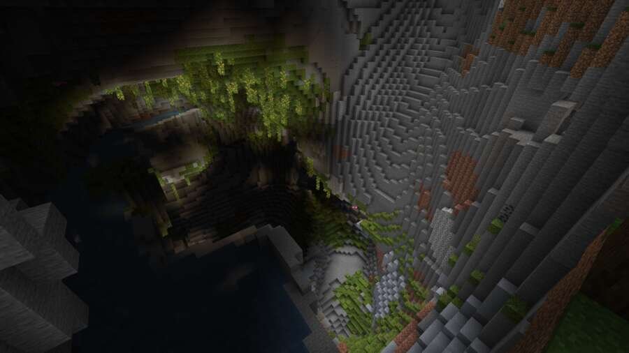 Вид из пещер внутри