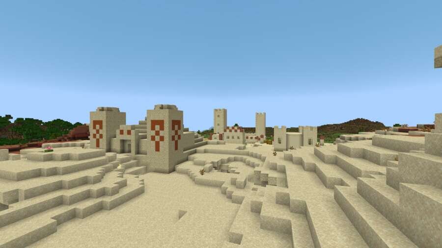 Пустыня с видом на храм