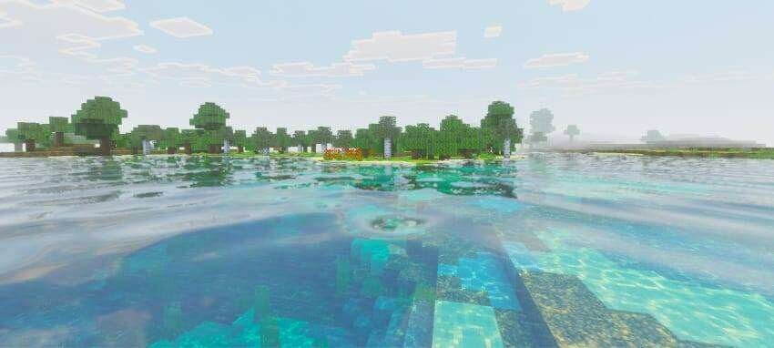 Красивый цвет воды