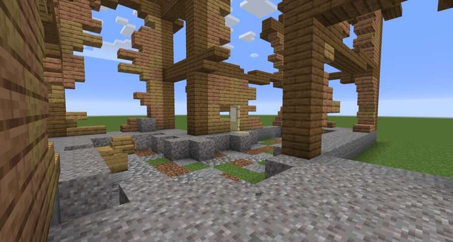 Разрушенный дом вид внутри