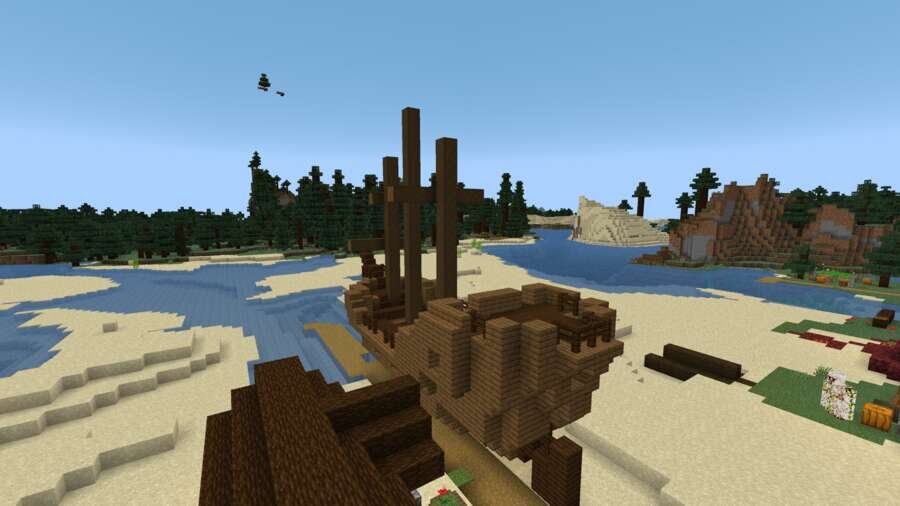 Как выглядит разрушенный корабль сверху