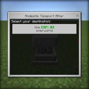 Меню настроек Алтаря