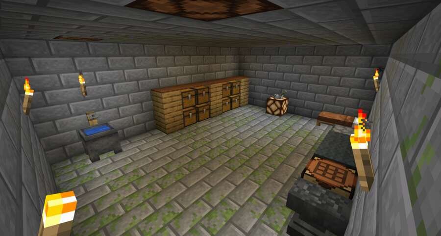 Разрушенный дом вид внутри 2