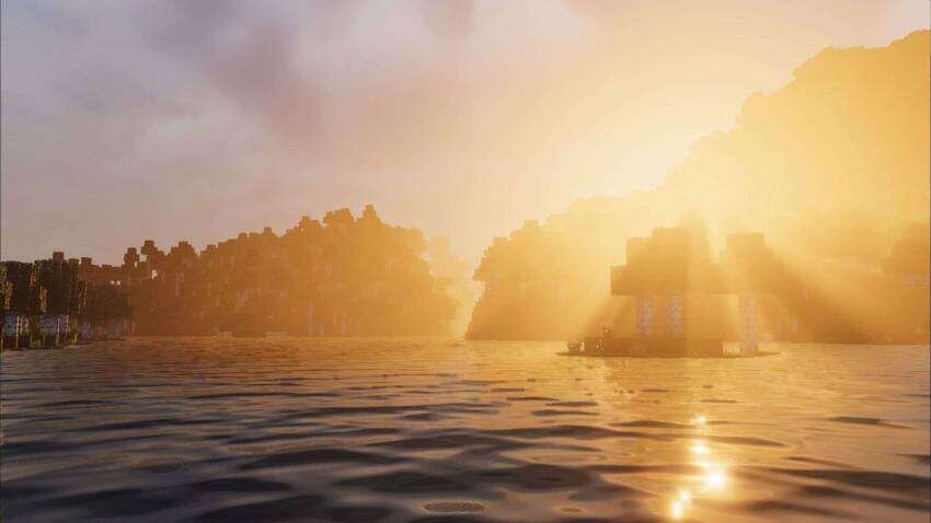 Яркий свет от Солнца