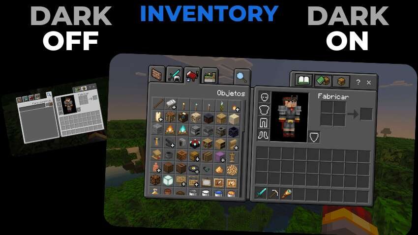 Темный инвентарь пользователя