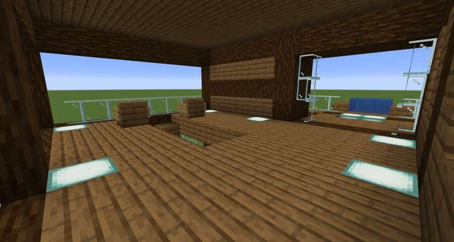 Компактный дом-база вид внутри 2