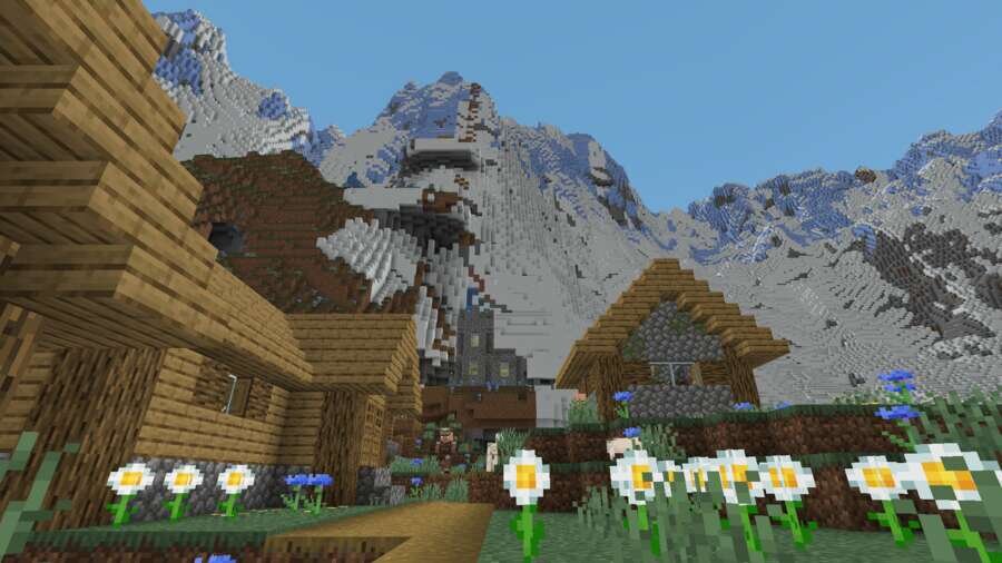 Вид на деревню вблизи