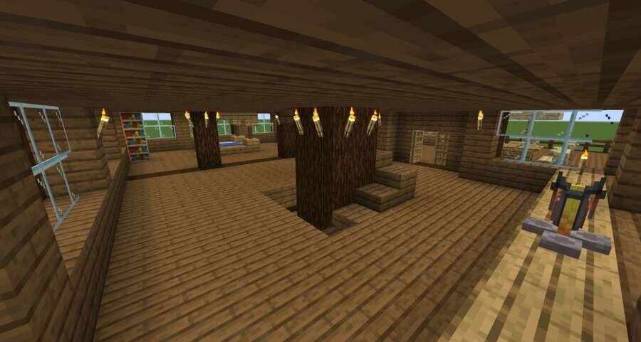 Деревянное жилище вид внутри 2