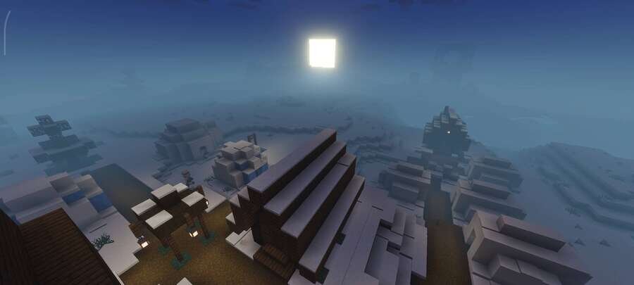 Освещение в зимнем биоме