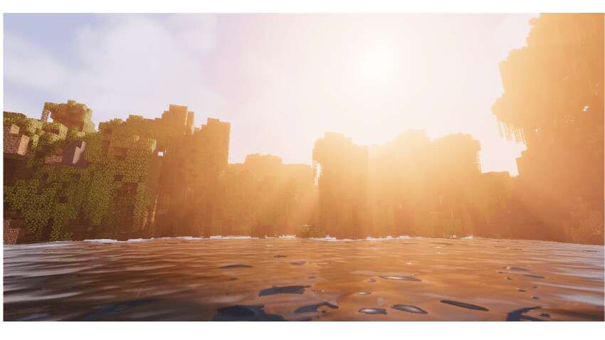 Яркое освещение в полдень