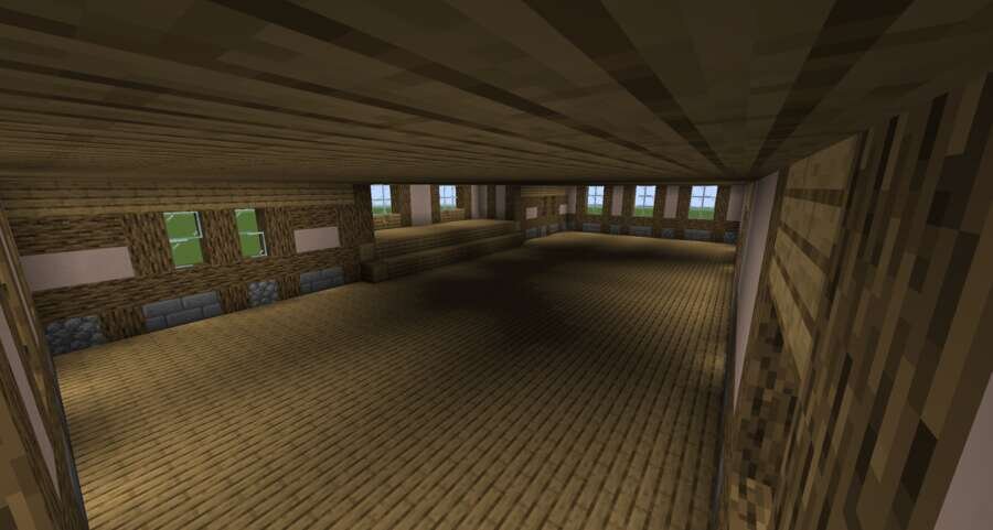 Большой, средневековый особняк вид внутри 3