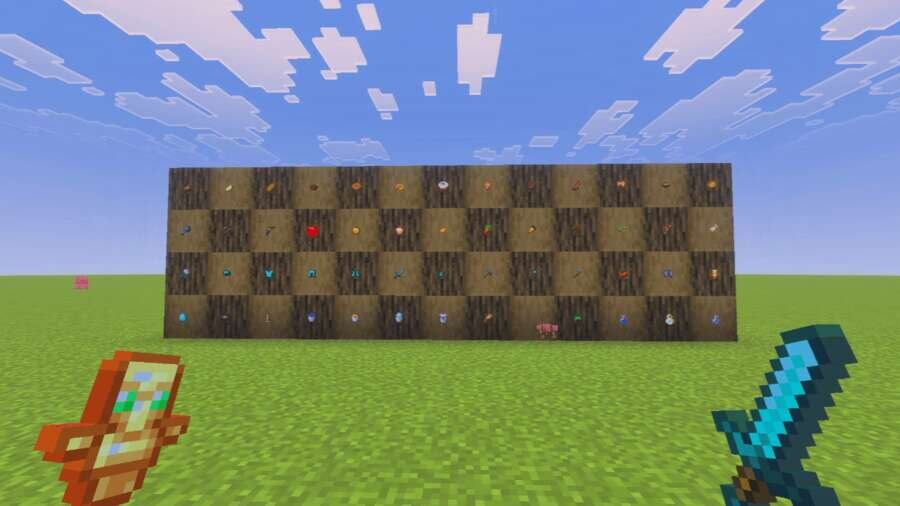 Уменьшенный размер предметов