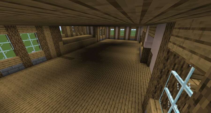 Большой, средневековый особняк вид внутри 2