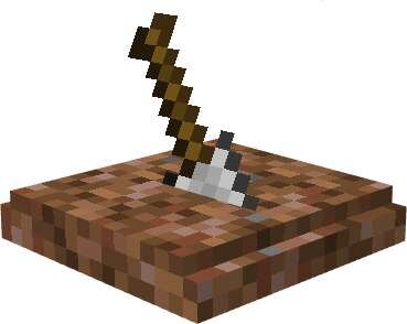 Лопата в земле