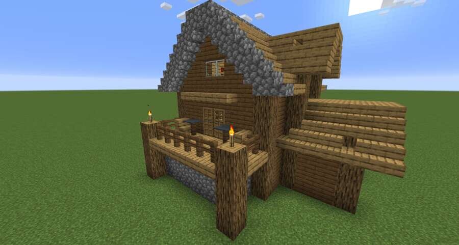 Компактное жилище вид сзади