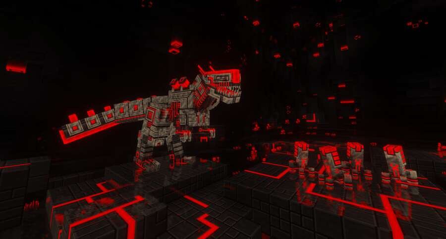 Красный динозавр