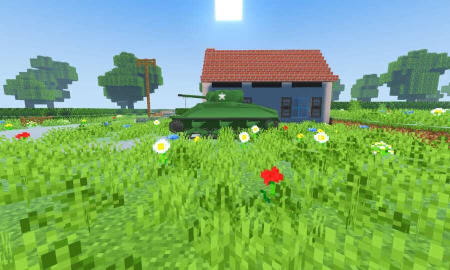 Зеленый танк