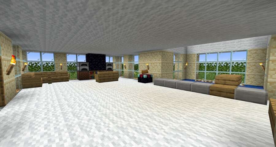 Светлая база вид внутри