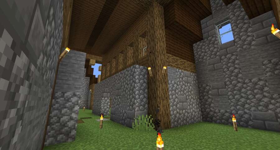 Разрушенный особняк вид внутри