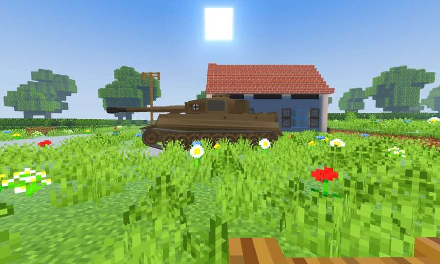 Боевой танк во во дворе