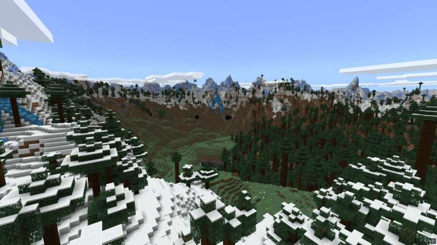 Как выглядят высокие горы с сосновым лесом 2