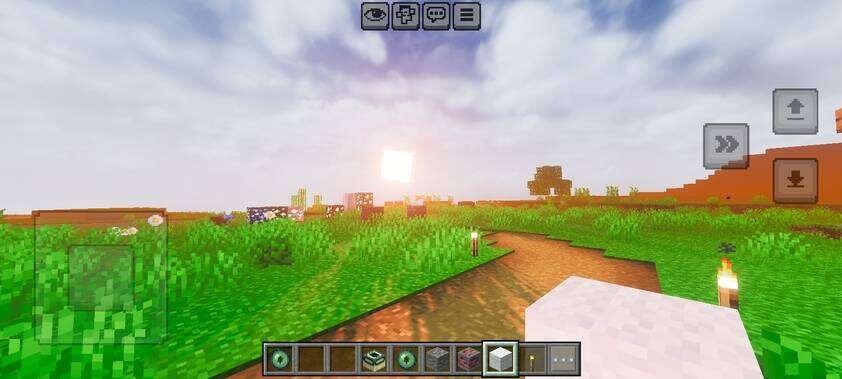 Яркий закат на горизонте