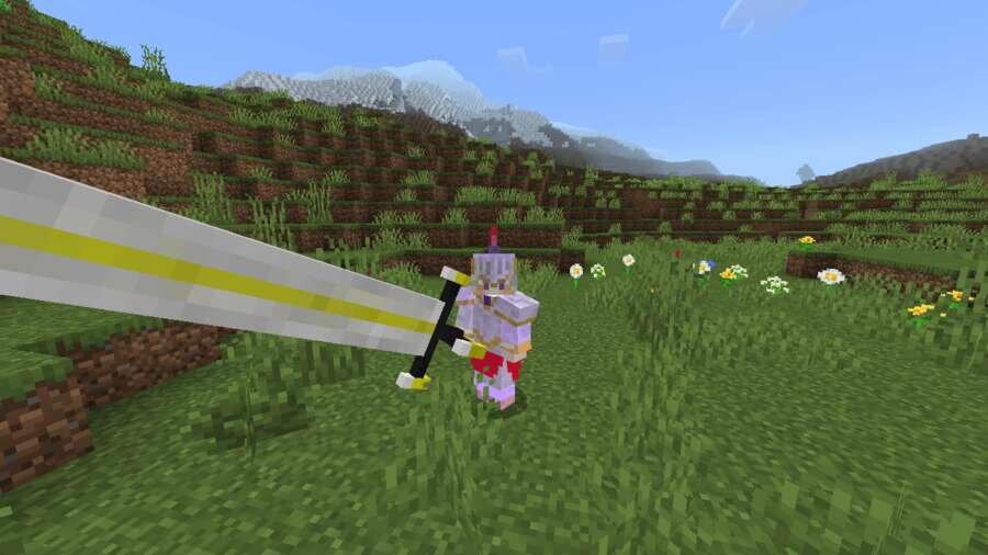 Гигантский белый меч