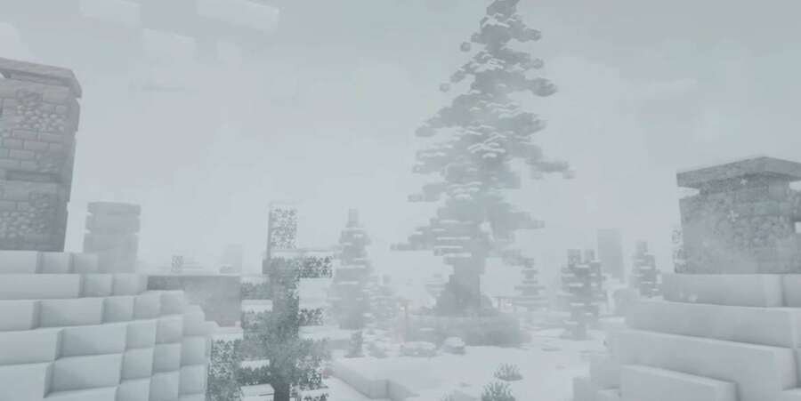 Сильная снежная метель