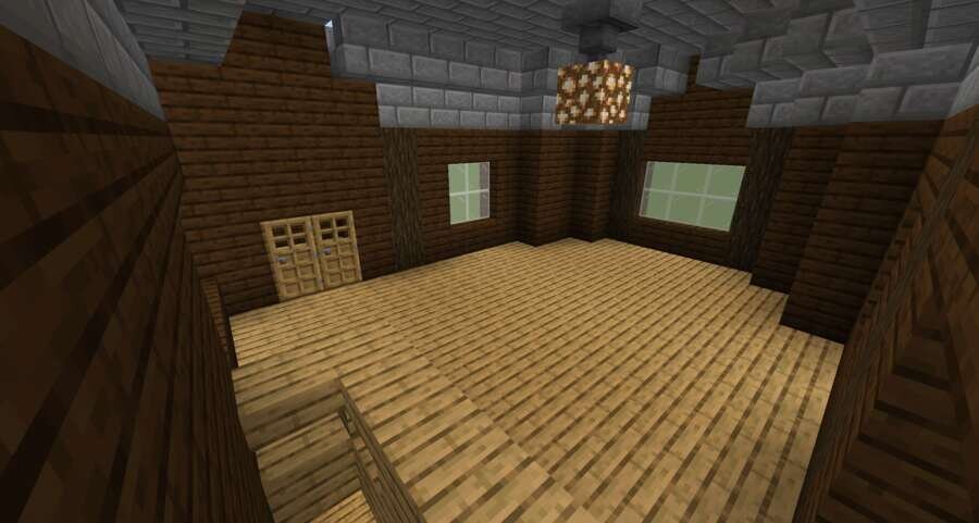 Деревянный дом вид внутри 3