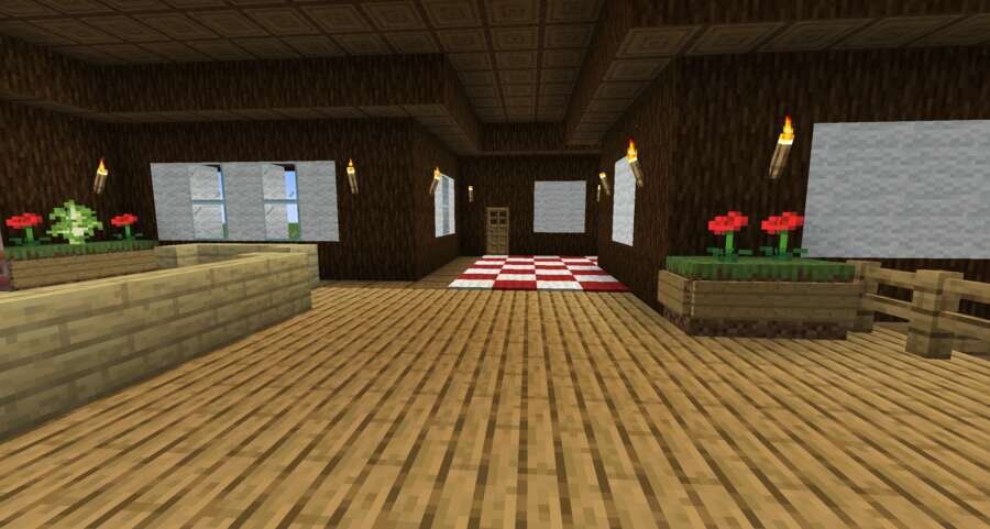 Деревянный дом вид внутри 4