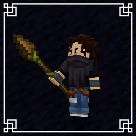 Копье в руке игрока